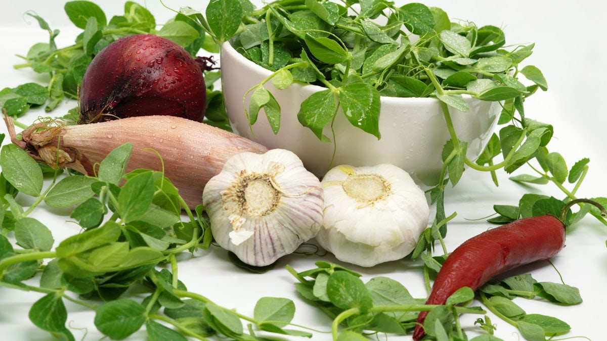 a bunch of vegetables that are on a table